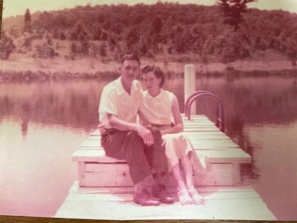 Photo from 1957 of my mom and dad. 