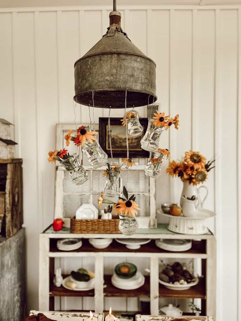 Late Summer Tablescape Inspiration and Blog Hop.  See unique and interesting ways to decorate your tables for late summer