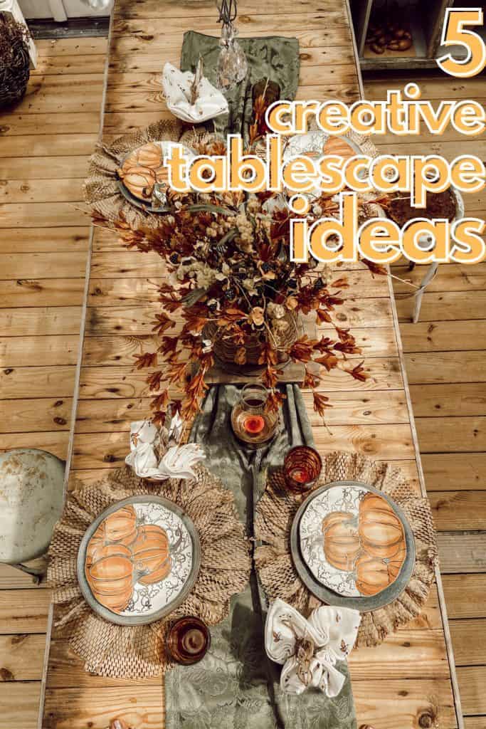 5 creative fall tablescape ideas that will save you money and make your old tableware feel like new again. 