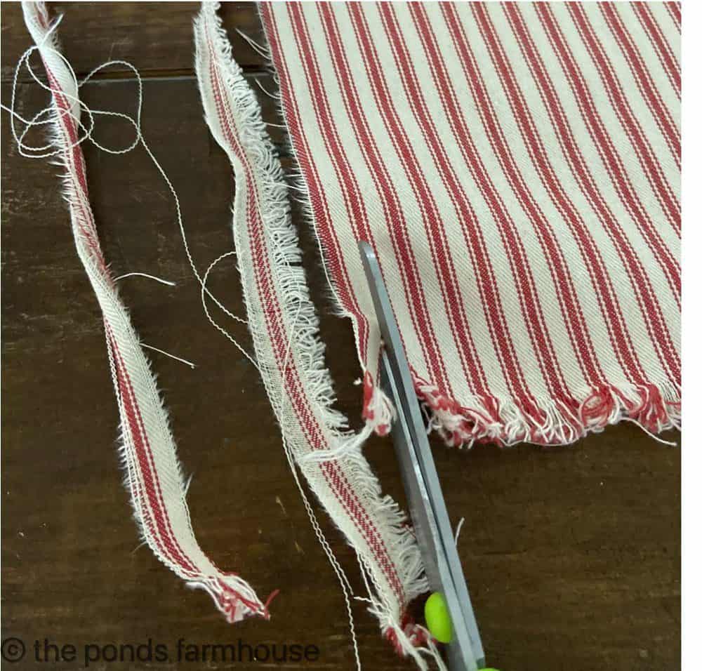 Ticking Fabric for Tassel Decoration Ideas