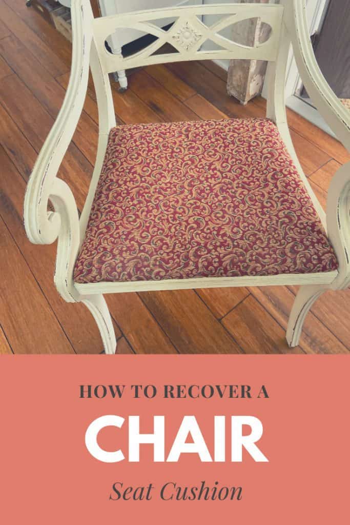 Update a chair easily with these step by step instructions to make a chair more comfortable and stylish.  Technique can be used for dining table chairs as well. 