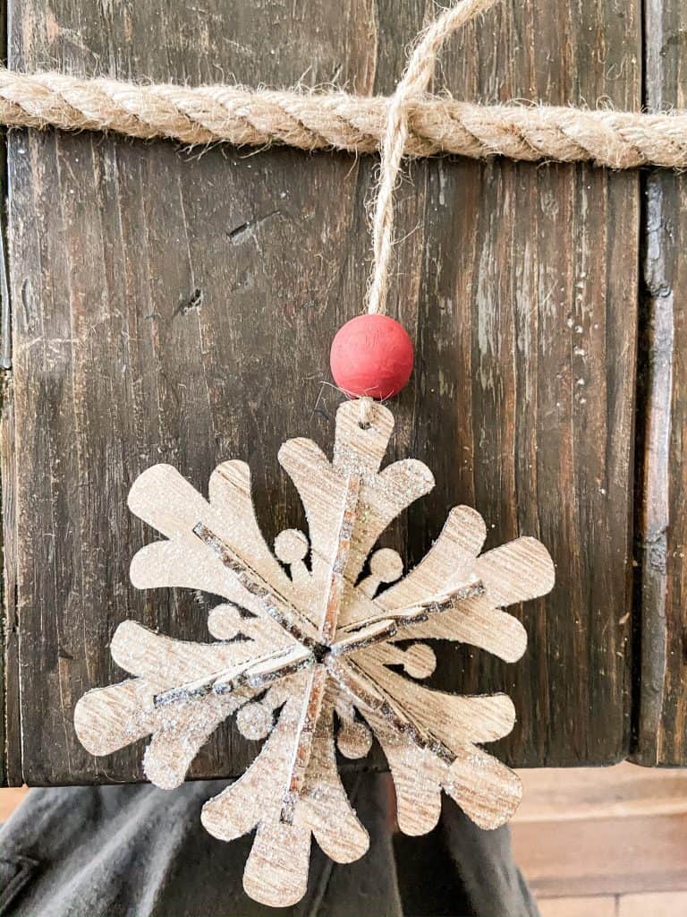Snowflake to use on Christmas Garland