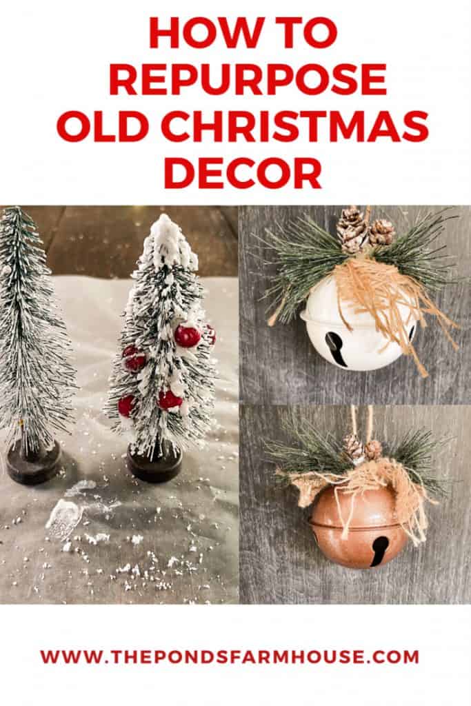 How To repurpose Old Christmas Ornaments for an updated look for Christmas 2022.