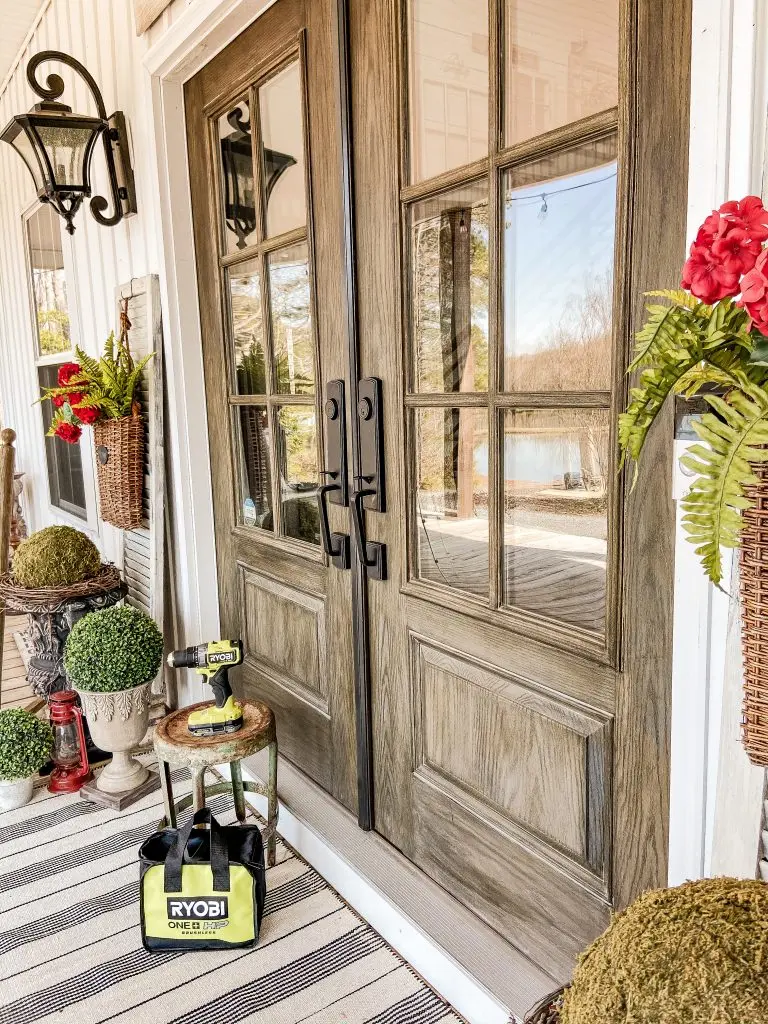 Spring Refresh with new hardware for Spring Front Door Ideas