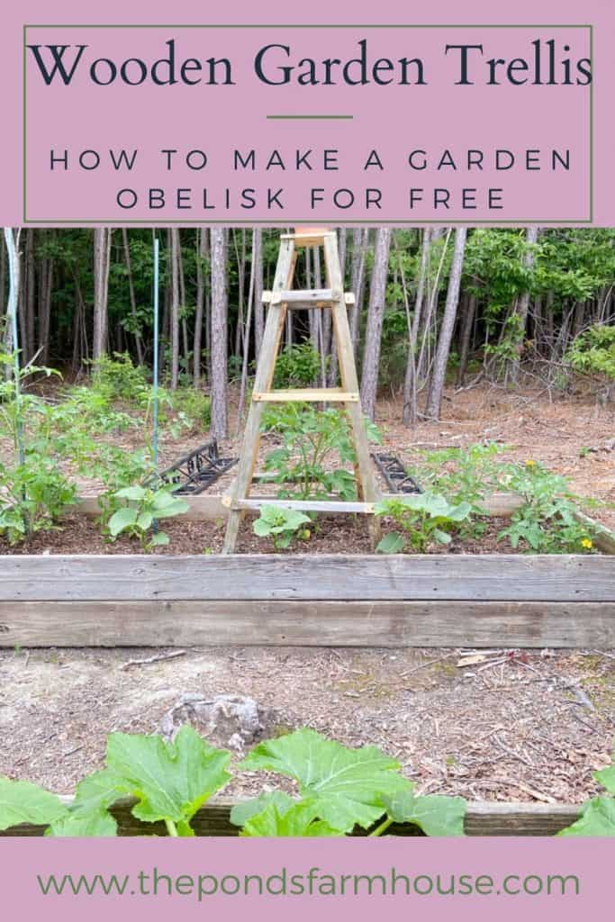 How To build a garden trellis for free with reclaimed wood.
