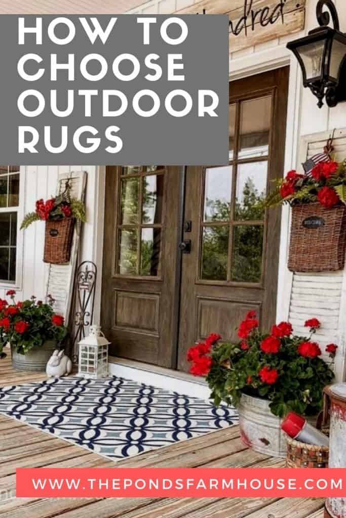 Patriotic Porch Rug - How to choose the perfect outdoor rug.