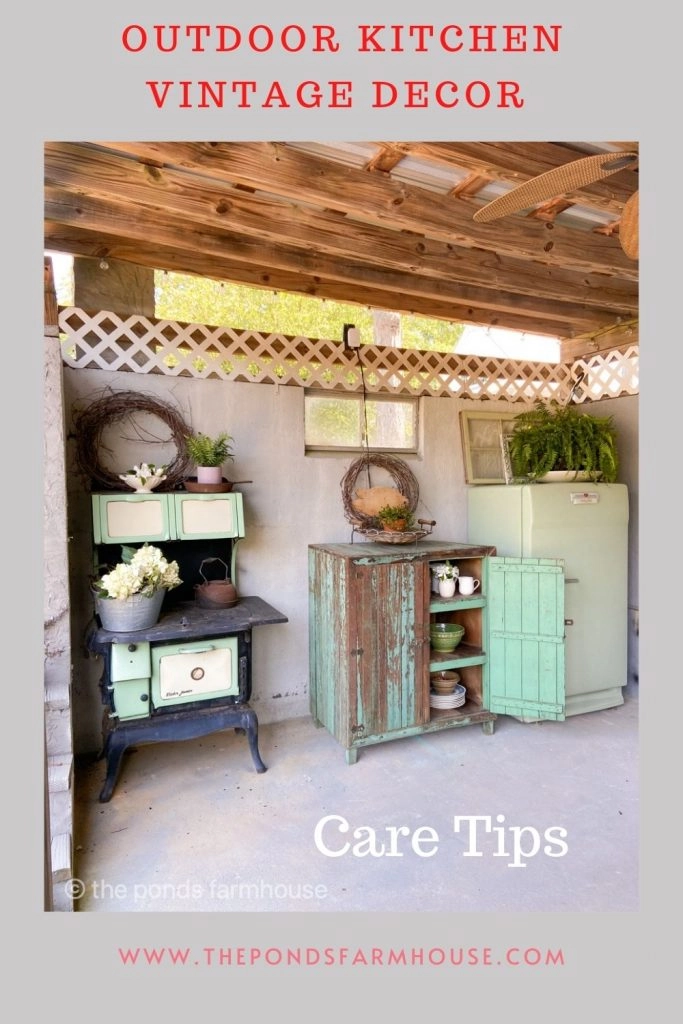 7 Outdoor Kitchen Vintage Decor Ideas to add charm to your outdoor space. 