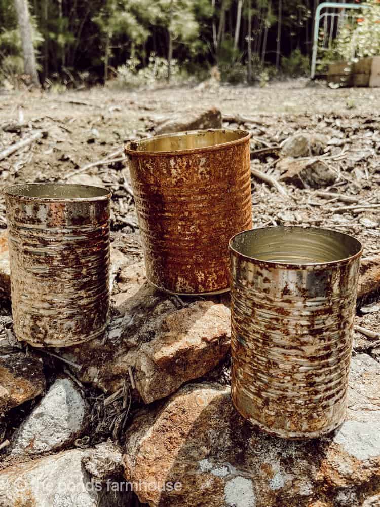 Rusted Tin Cans tutorial.  
