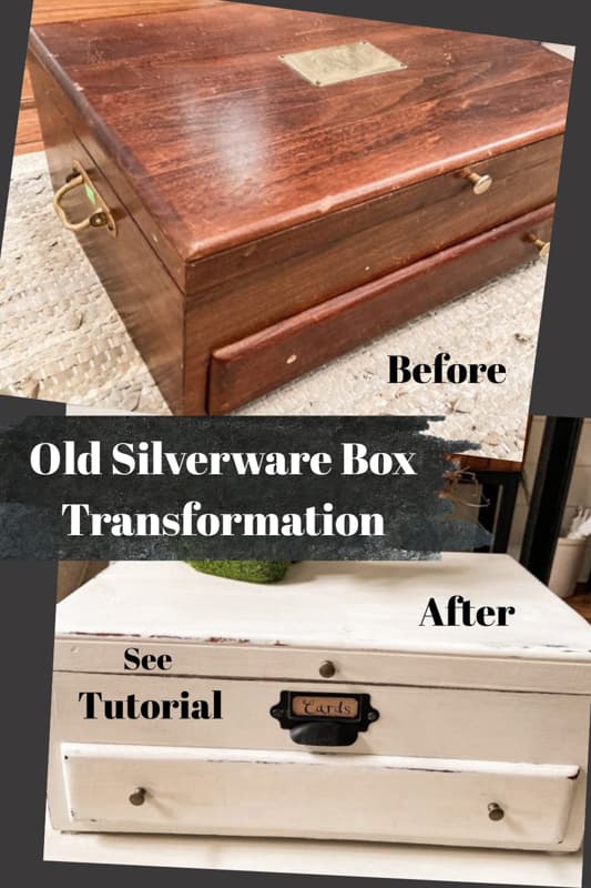 Old Silverware Box Transformation