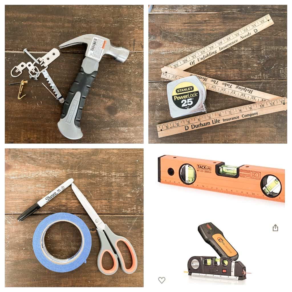 Tool to hang a picture frame 
