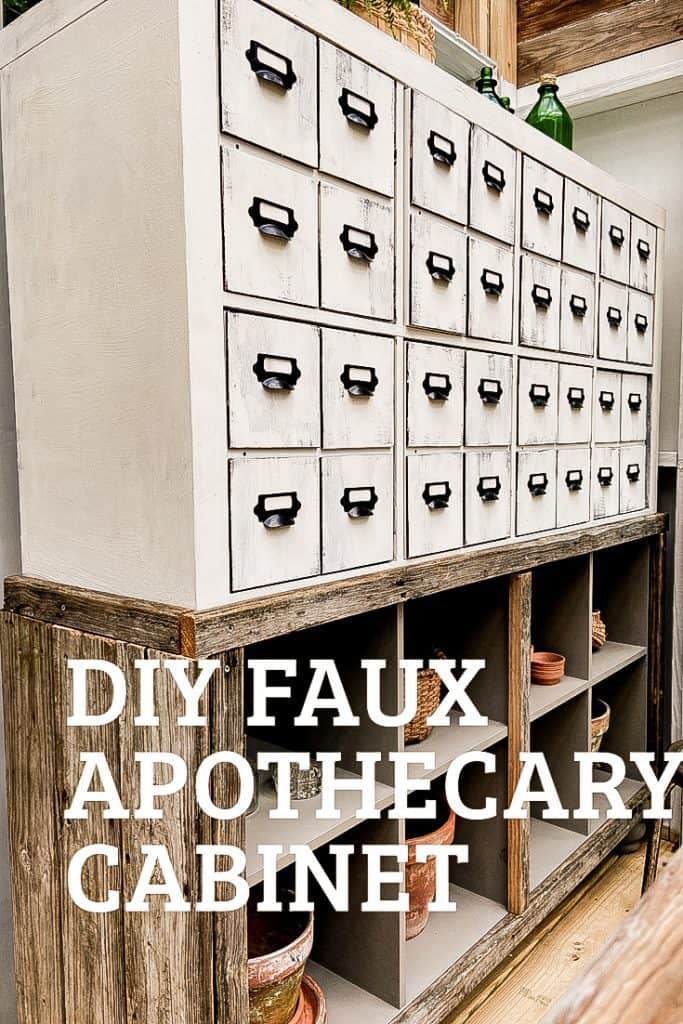 How to build a Faux Apothecary Cabinet (Card File Chest)  Step by Step instructions to this IKEA Hack