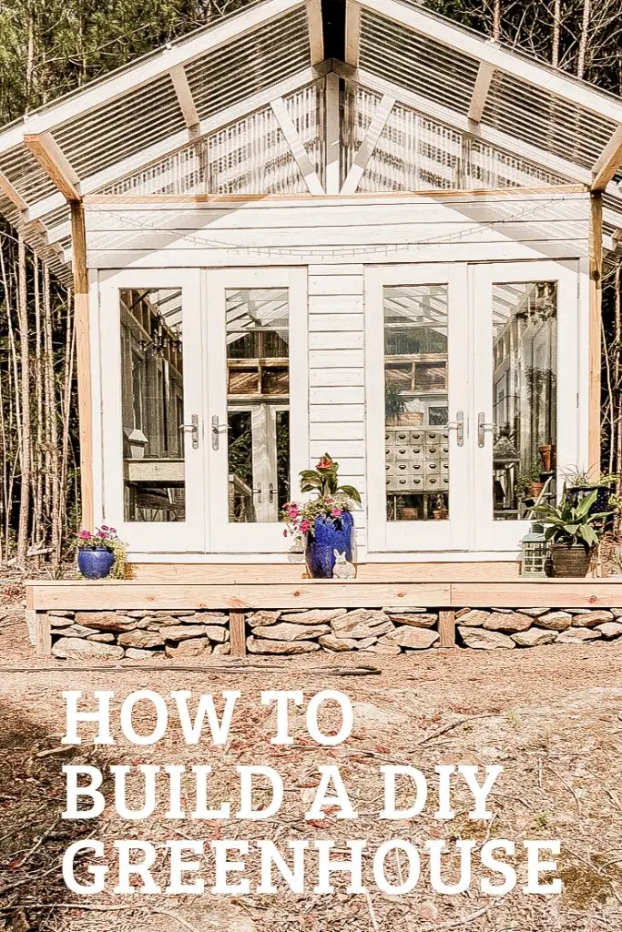 DIY Homemade Greenhouse.  How my husband and I built a dream greenhouse for cheap.  