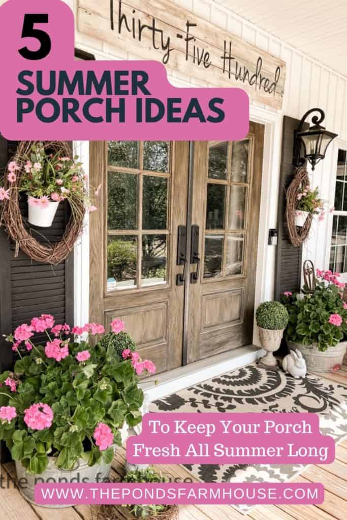 5 Summer Porch Ideas To Keep Your Space Fresh, Clean & Stylish