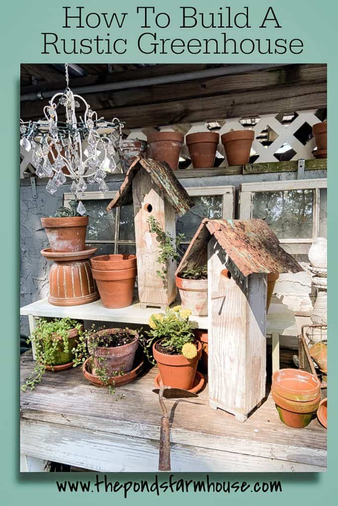 How to build a rustic birdhouse using scrape materials.  Step by step instructions to making these cute decorative DIY birdhouses.  Garden and Greenhouse project. 