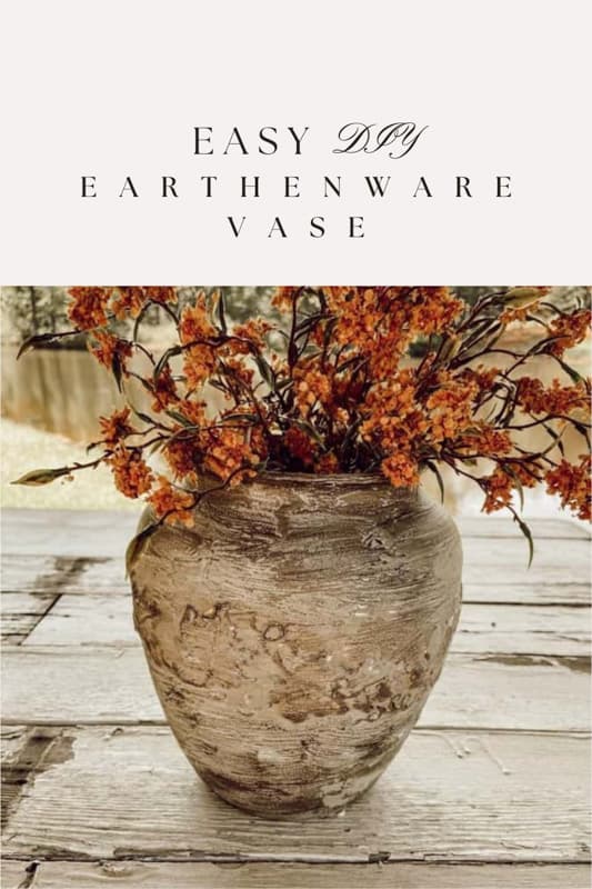 Easy DIY Earthenware Vase