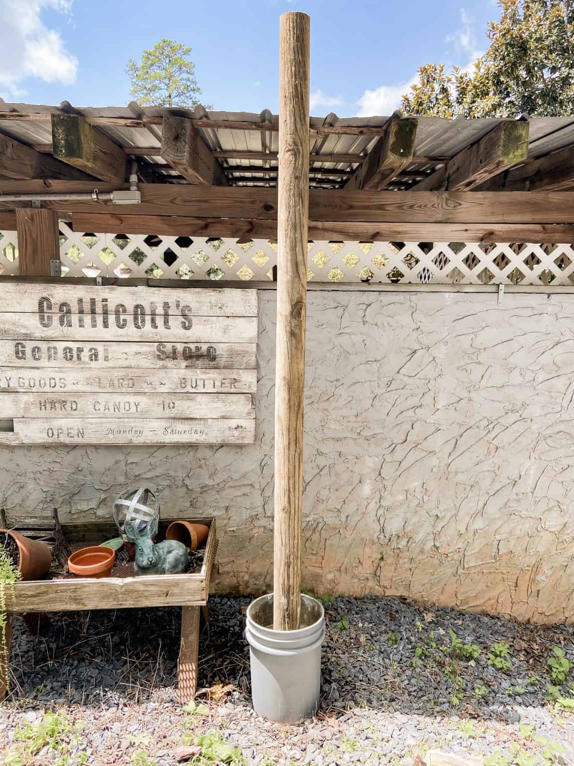 Mobile String Light Posts DIY Portable String Light Posts - The Ponds Farmhouse