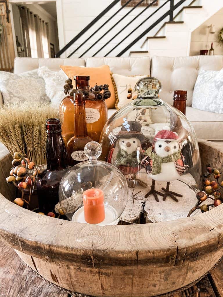 Any items looks more important when placed under a cloche.  See all the creative ways you can decorate for fall using cloches.  Farmhouse style decorating, rustic country style and elegant greenhouse style.  