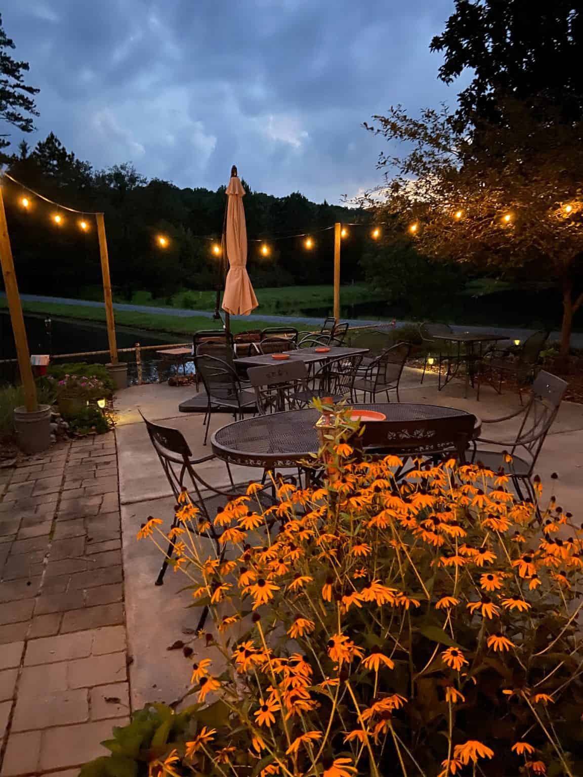 Mobile String Light Posts DIY Portable String Light Posts - The Ponds Farmhouse