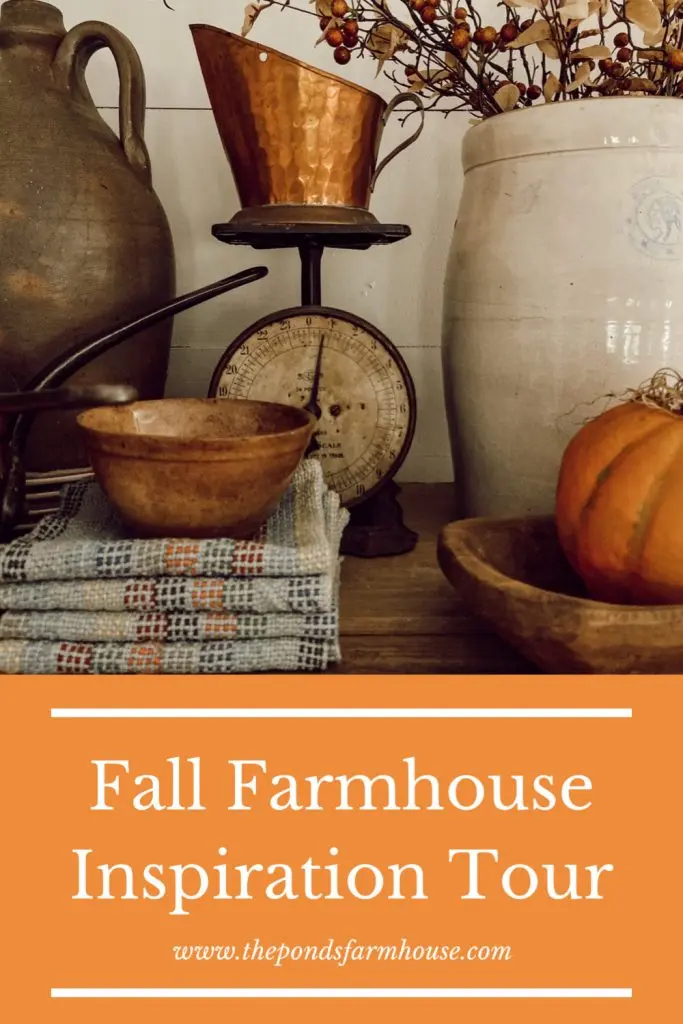 Fall Farmhouse Inspiration Tour Blog Hop.  Autumn decorating and diy projects.   