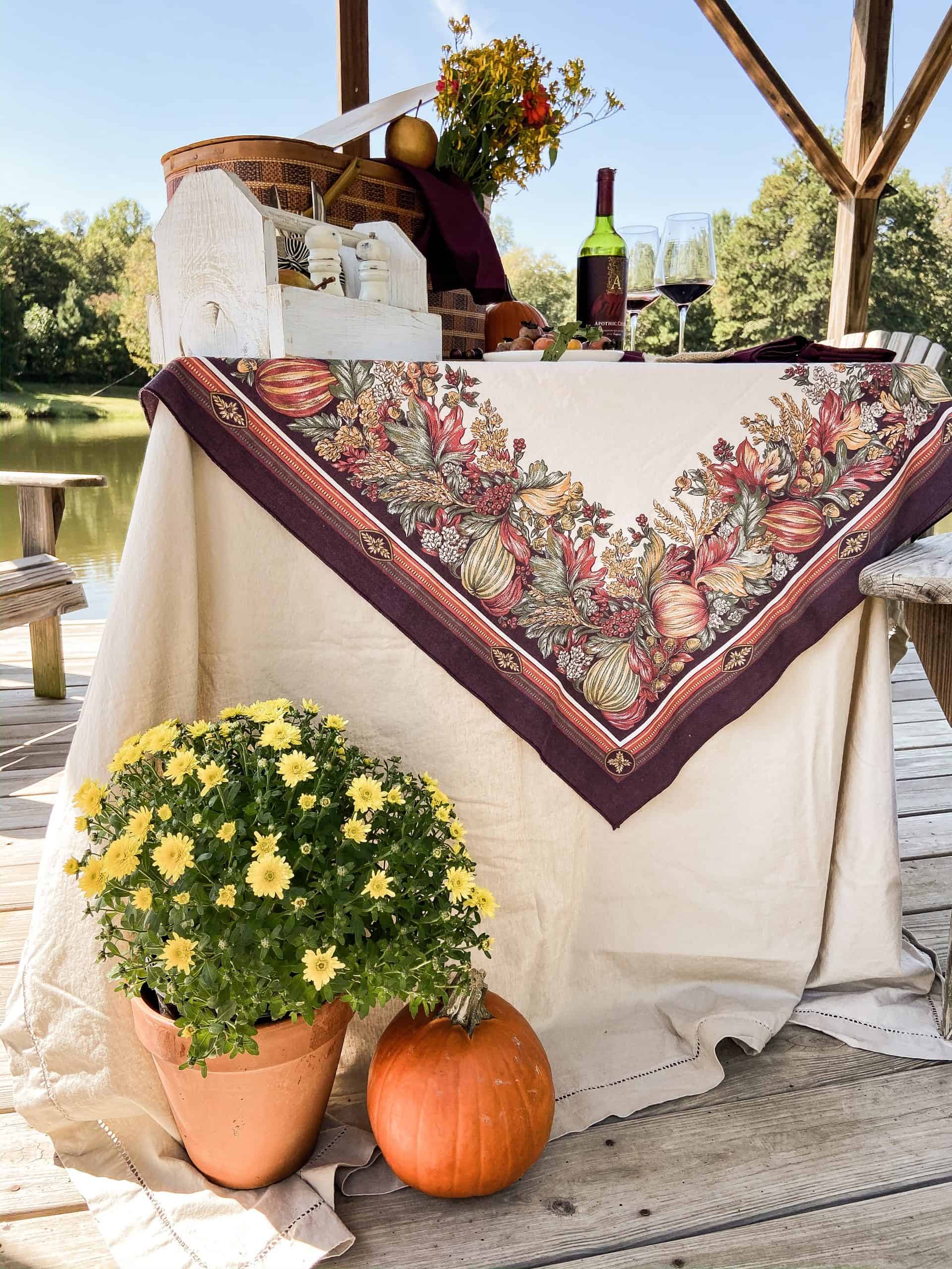 Adventures in Planning a Fall Vintage Picnic - The Ponds Farmhouse