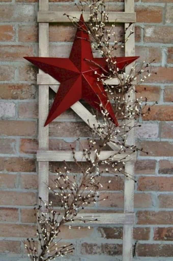 Christmas Decor for ladder