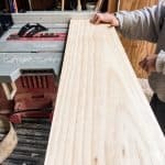 Use table saw to cut the boards to size.  