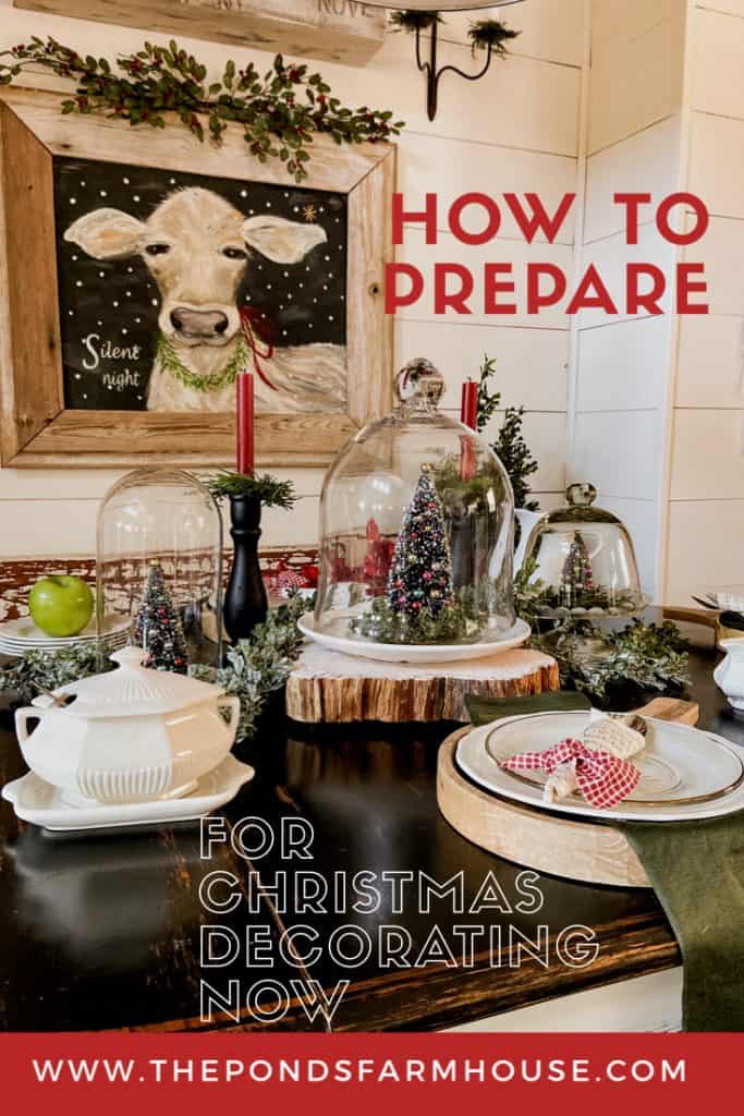Today I'm sharing How to Prepare for Christmas Decorating Now before all the good stuff is gone. This is a collection of lessons & tips that I've learned over the years, as well as some great decorating finds that you will love for this year.