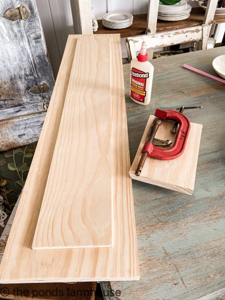 Two level DIY Table Riser for Farmhouse Table Centerpiece
