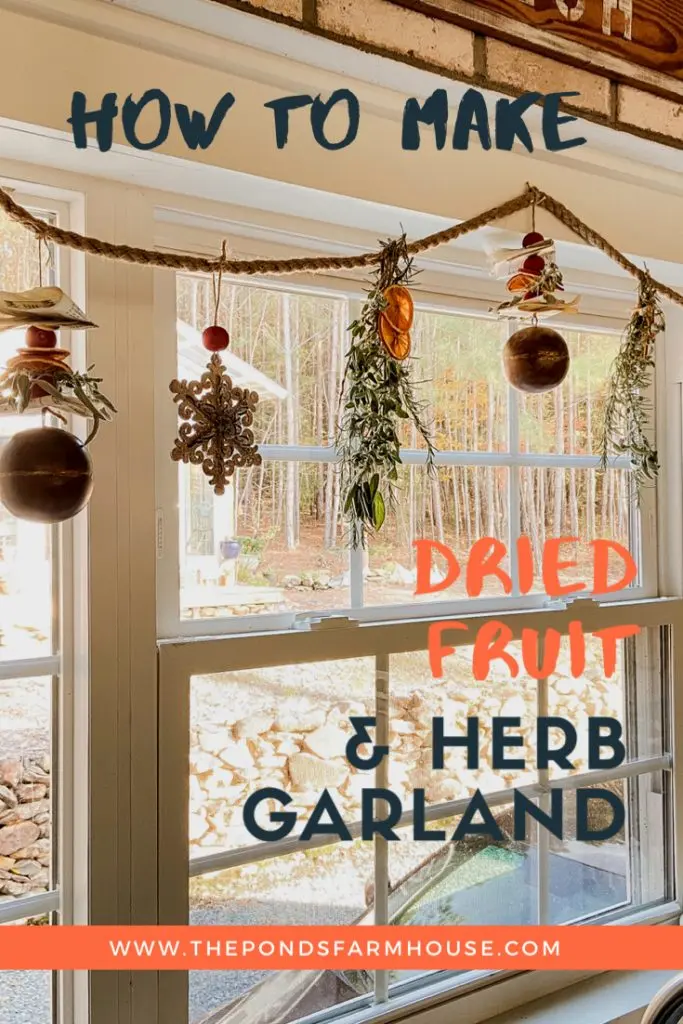 Here is how to make a dried fruit and herb garland the easy way.  I'll show you step by step how to create a unique garland for Christmas using items of your choice to make your garland as unique as you are.  Helpful tips on stringing the garland and drying the oranges as well.  