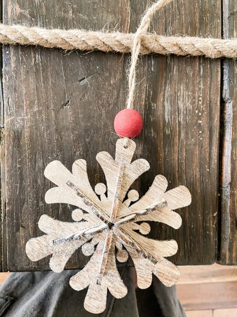 Snowflake to use on Christmas Garland
