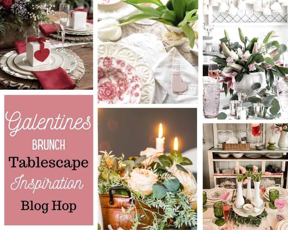 Galentine's Brunch Tablescape Ideas from 5 talented bloggers.  
