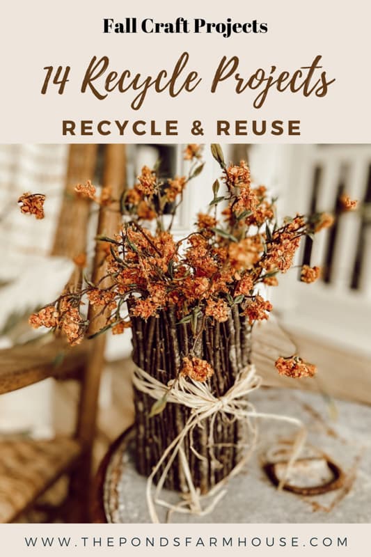 DIY Eco-Friendly Decor Recycle Projects for upcycle and reuse ideas.  