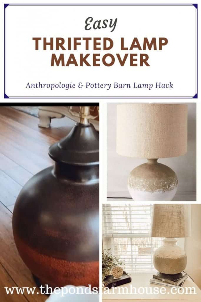 Easy Thrifted Lamp Makeover - Pottery Barn Hack