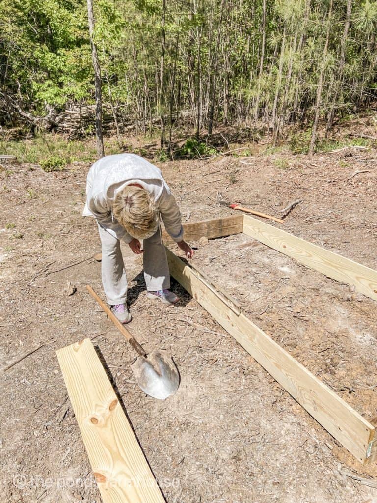 Make use the raised garden beds are level