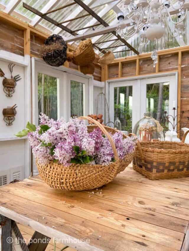 Decorating with Vintage Baskets To Add Texture To Your Decor.