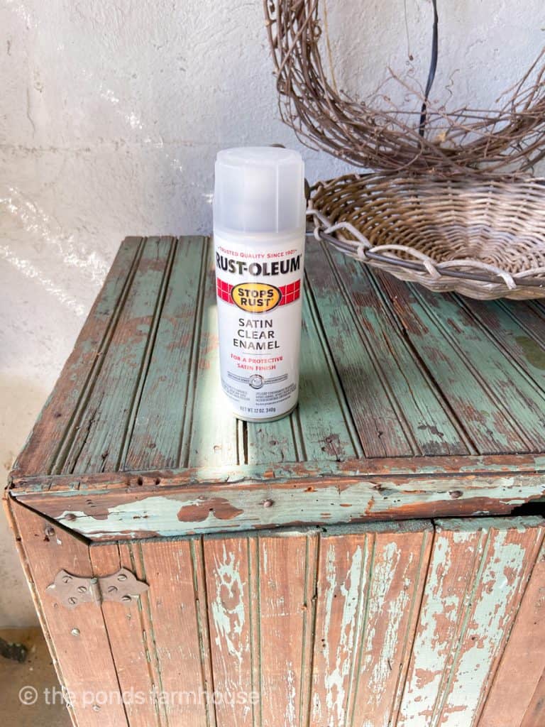 Protect Vintage Decor with a coat of protective sealer