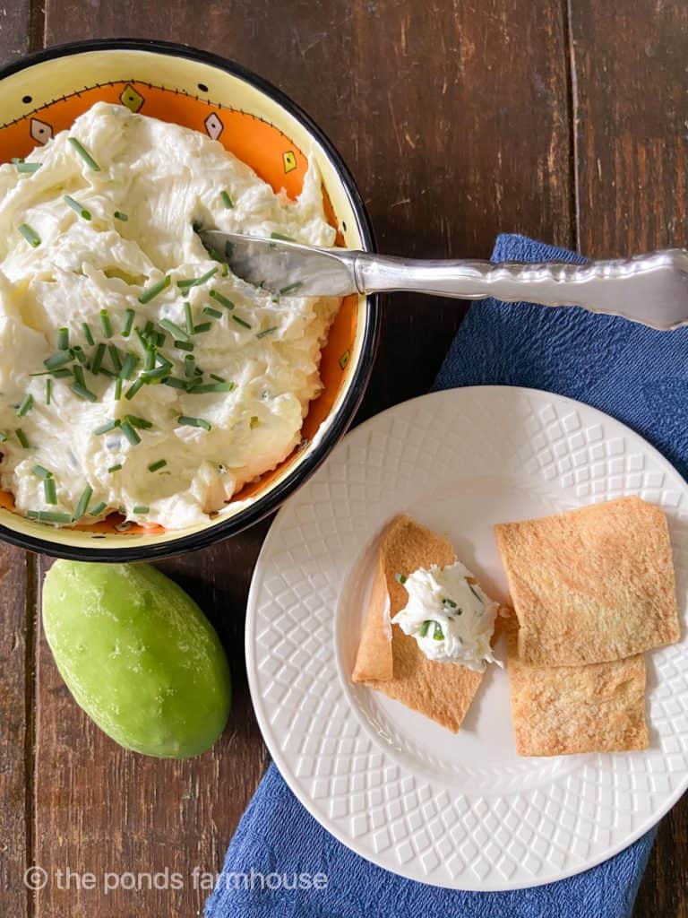 Cucumber Dip Appetizer for Mother's Day Meal Ideas.