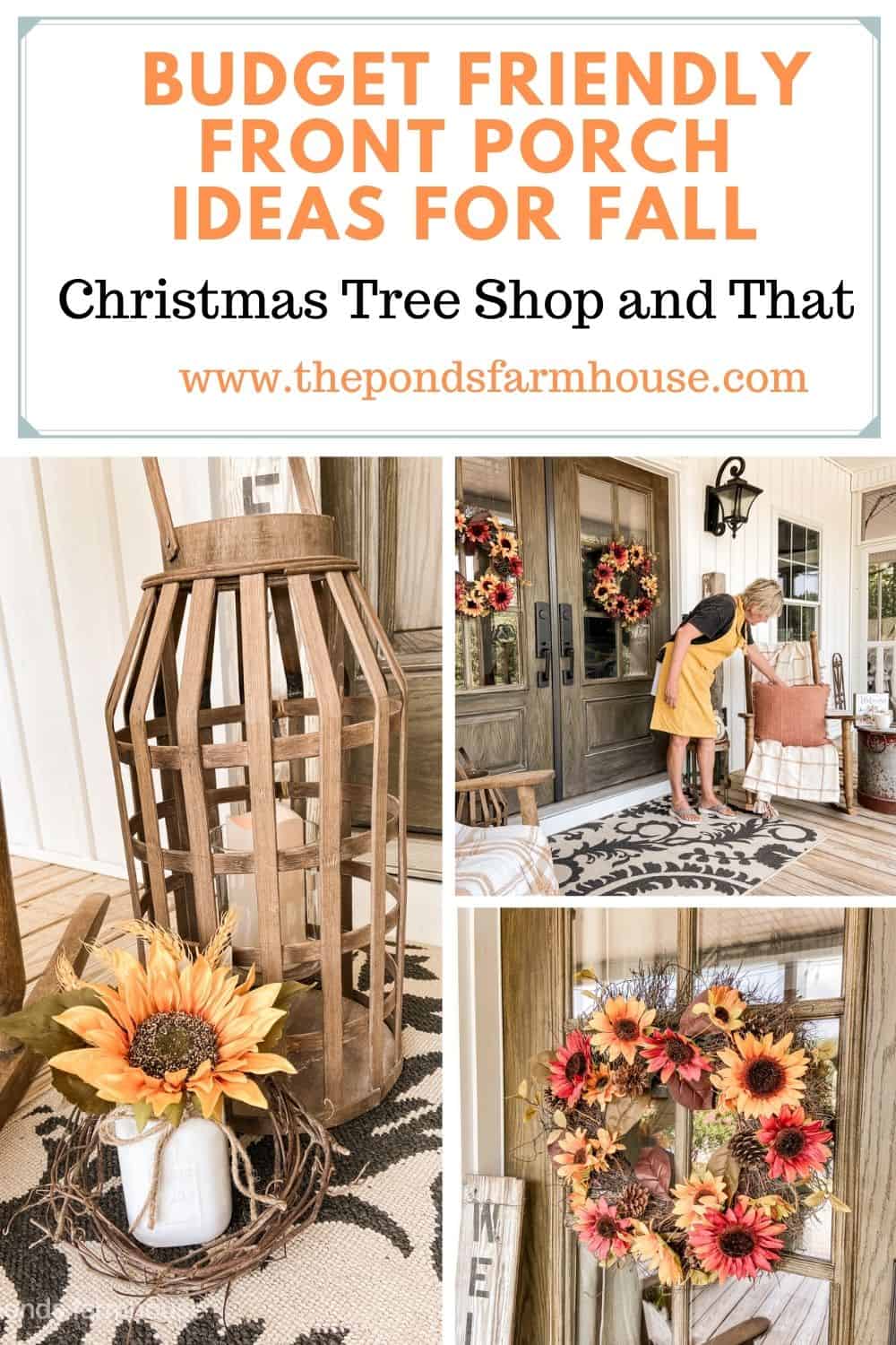 Budget Friendly Fall Front Porch Ideas with affordable decor.