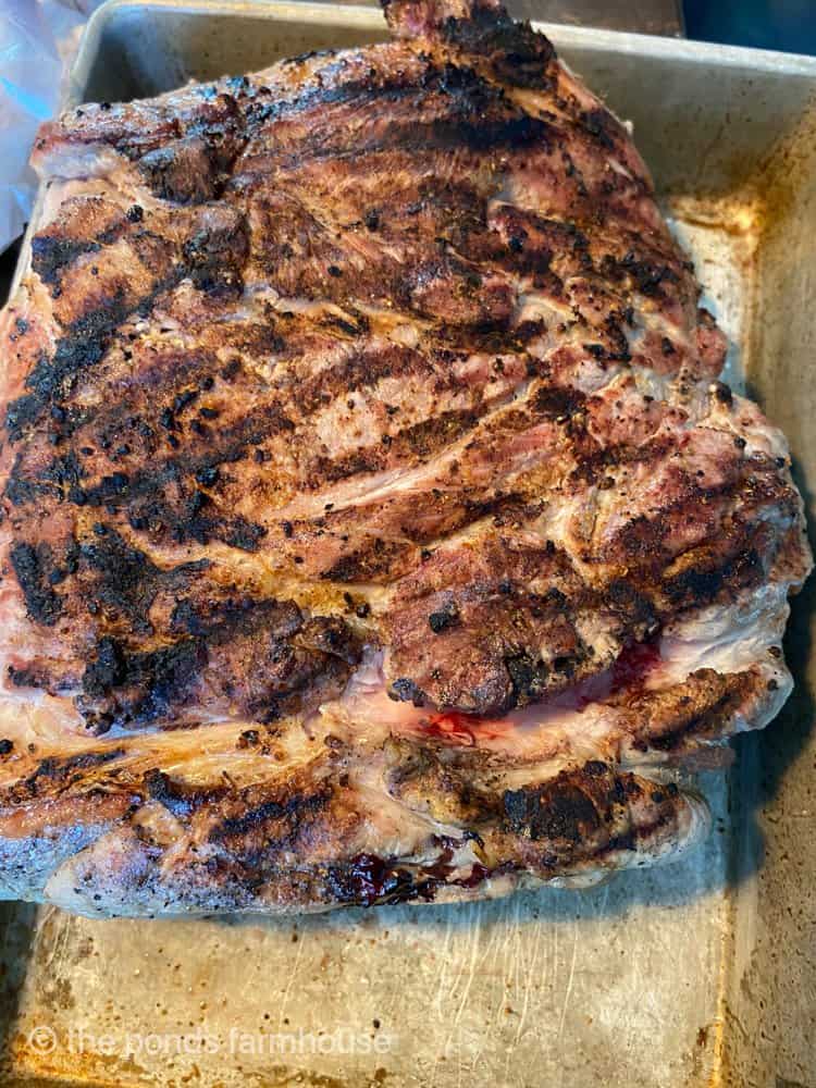 Brad's Pulled Pork Recipe cooked in a Cast Iron Dutch Oven.