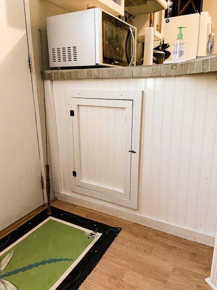 ideas for storage in a small kitchen - create a new cabinet for easy access.