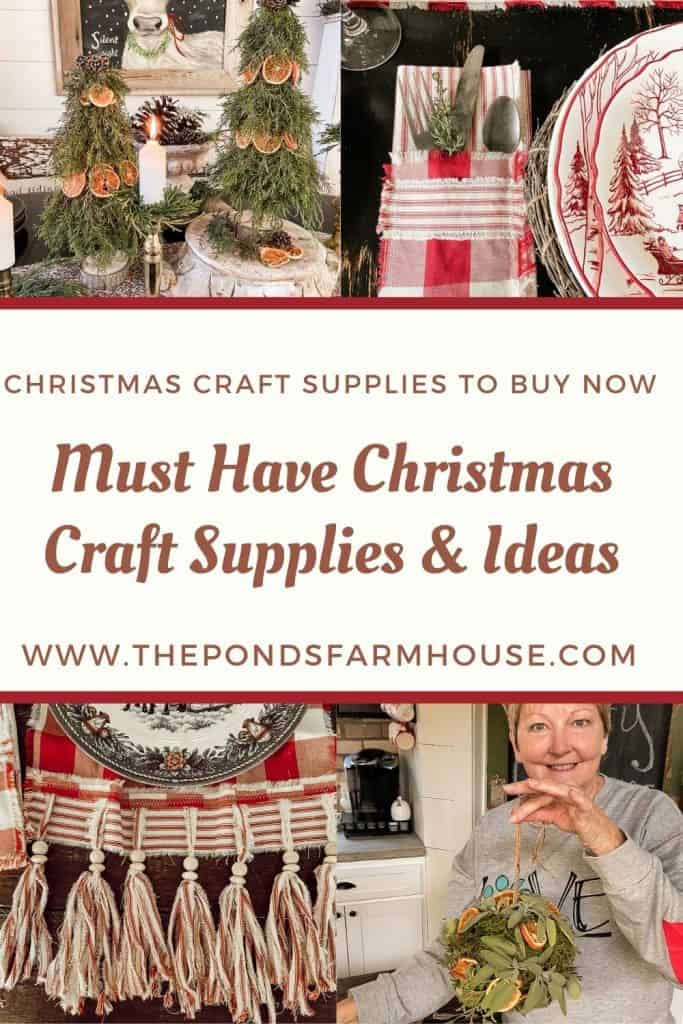 Christmas Craft Supplies to stock up on now.  