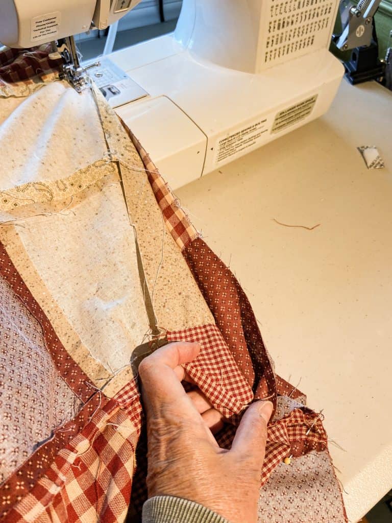 adding a backside to table cloth