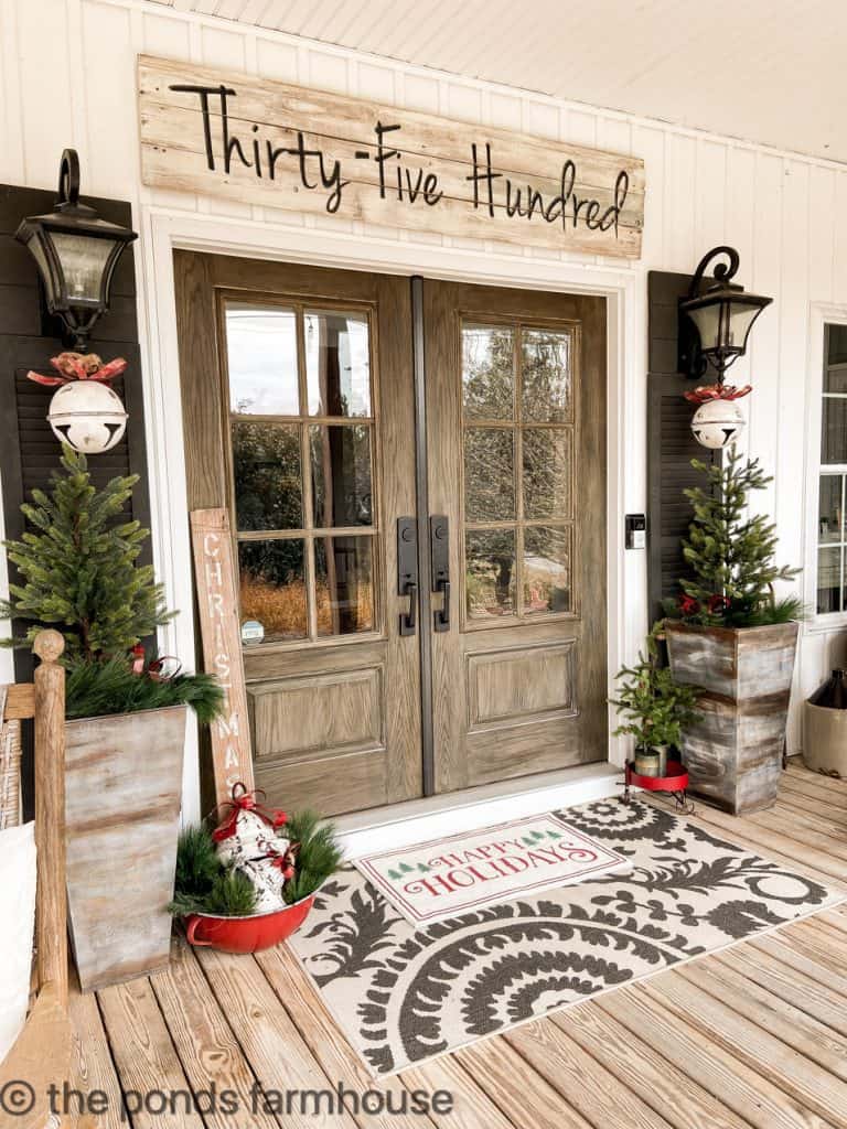 Front Porch at Christmas