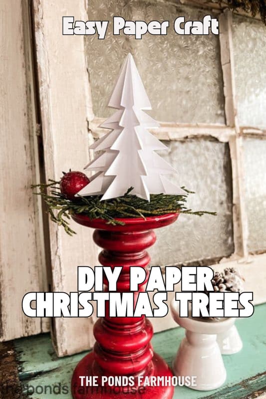 DIY Paper Christmas Trees