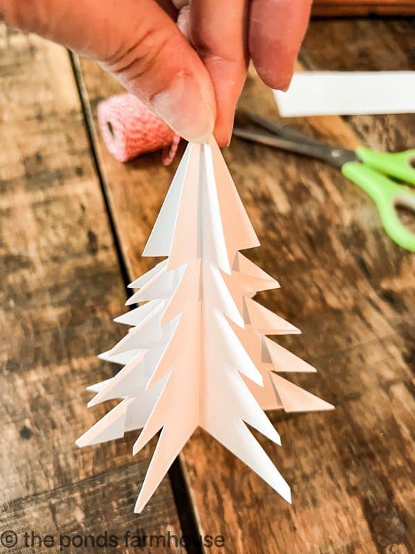 Finished Paper Christmas Tree
