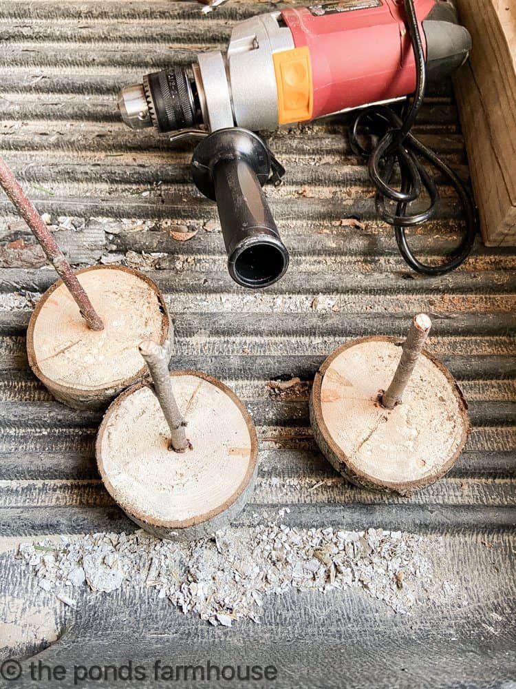 DIY Wood Bases for Topiaries.