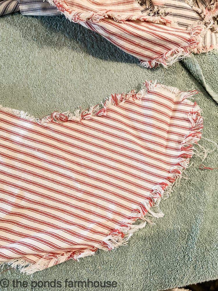 Distressed fabric for stockings.