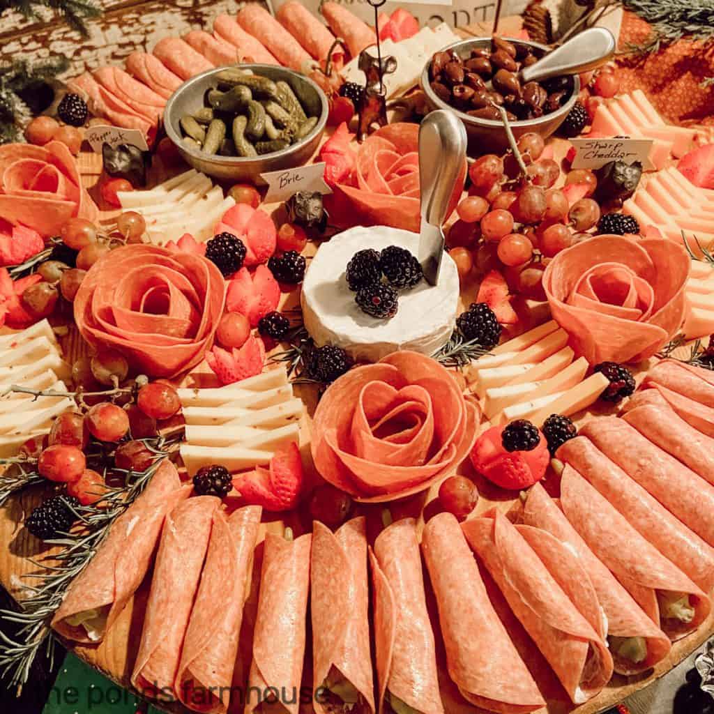Appetizer Tray for New Years Eve Party.
