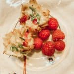 Sundried Tomato & Artichoke Bites with raspberries.