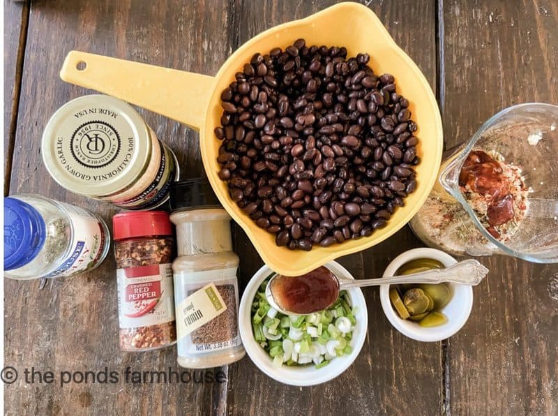 Black Beans that are rinsed and drained for Salsa Recipe